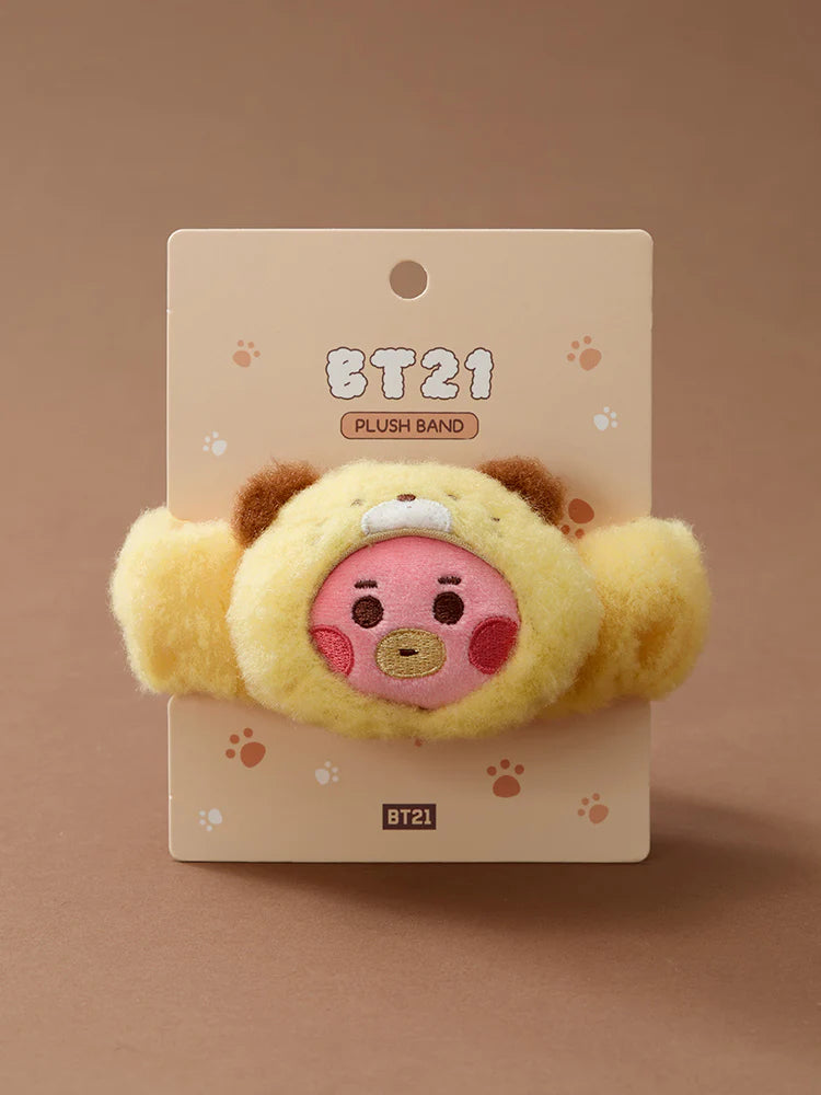 BT21 Baby More Fluffy Face Doll Band