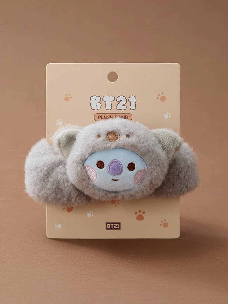 BT21 Baby More Fluffy Face Doll Band