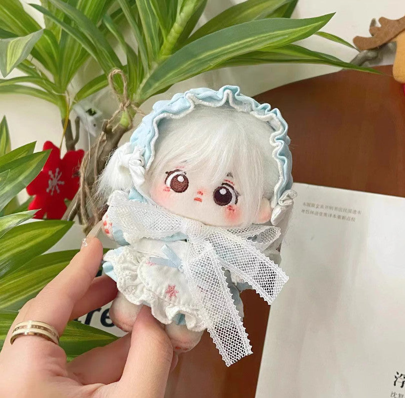 10cm Plush Doll Clothes – Ruffle Dress