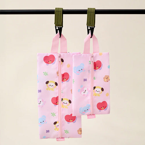 BT21 minini Multi Pouch Set Explorer (Pink)