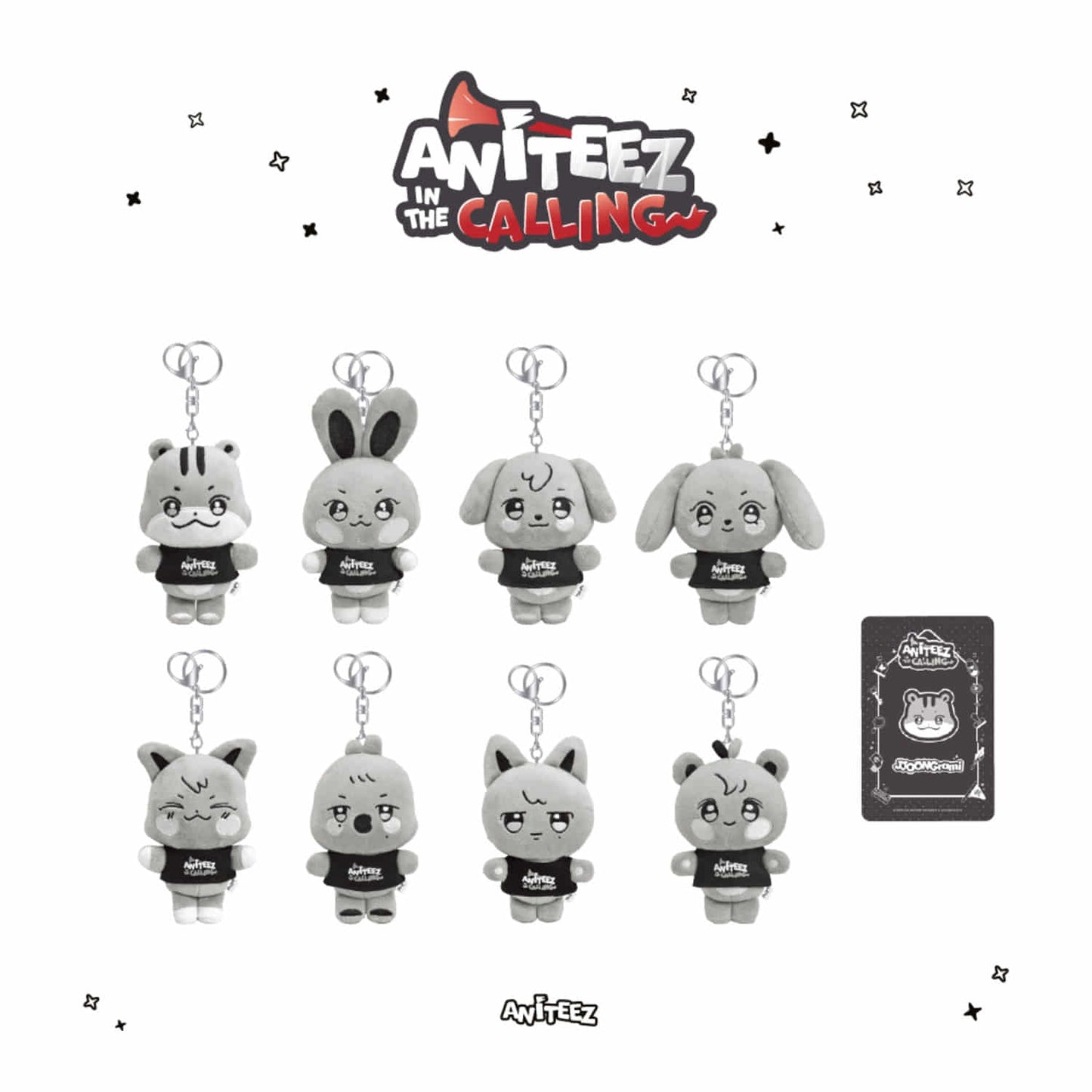 ATEEZ - THE CALLING ANITEEZ PLUSH KEYRING OFFICIAL MD