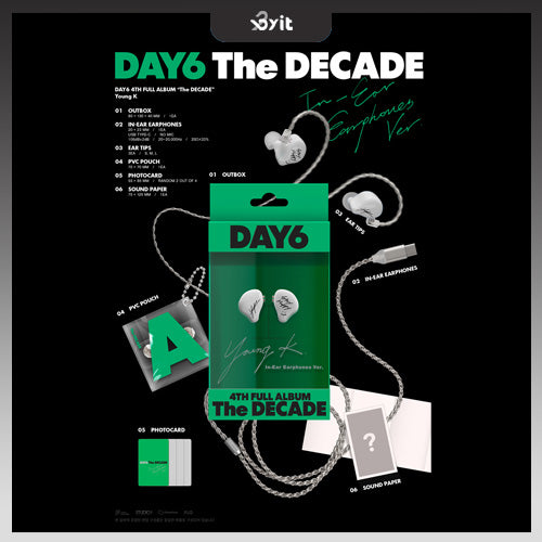 DAY6 4th Full Album The DECADE (In-Ear Earphones ver.) - RANDOM