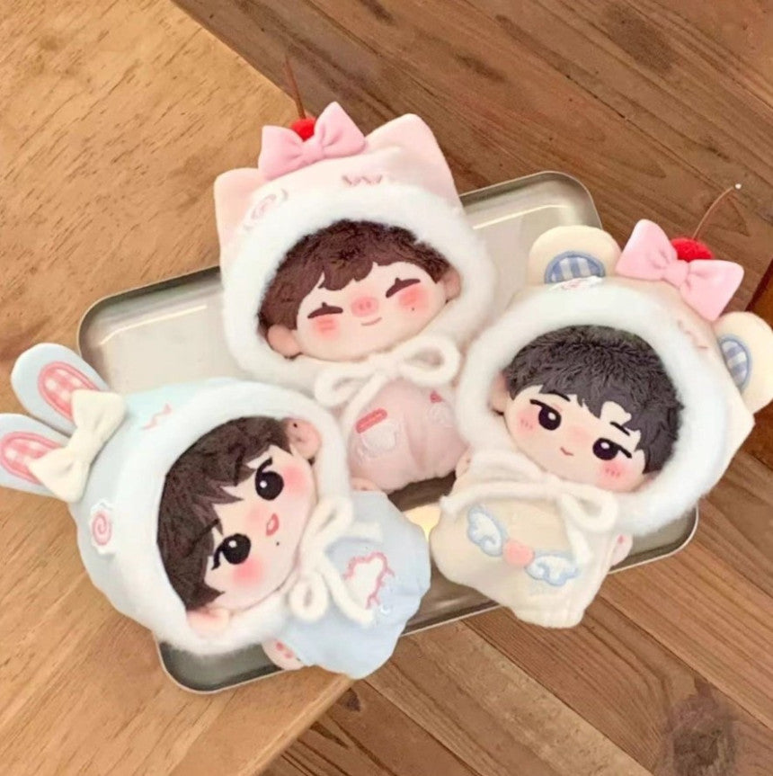 10cm Plush Doll Outfit – Animal Pajamas