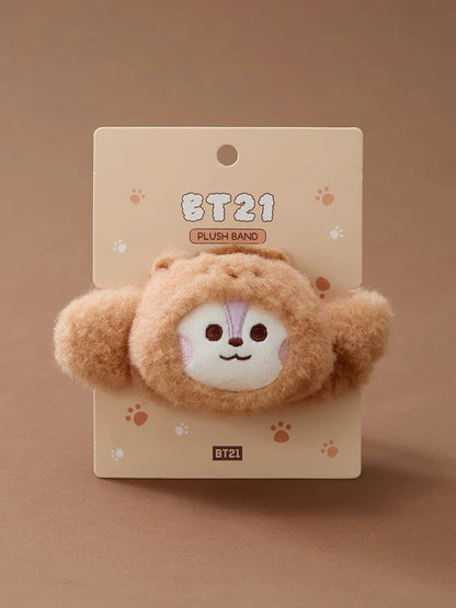 BT21 Baby More Fluffy Face Doll Band