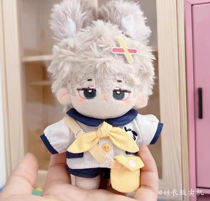 10cm Plush Doll Clothes – Spring Kindergarten Doll Outfit