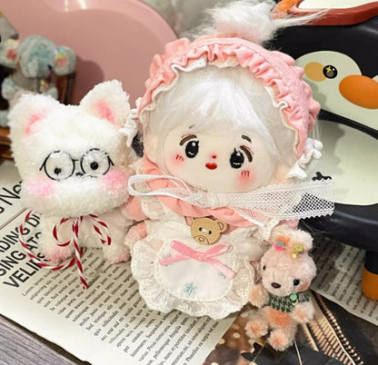 10cm Plush Doll Clothes – Ruffle Dress