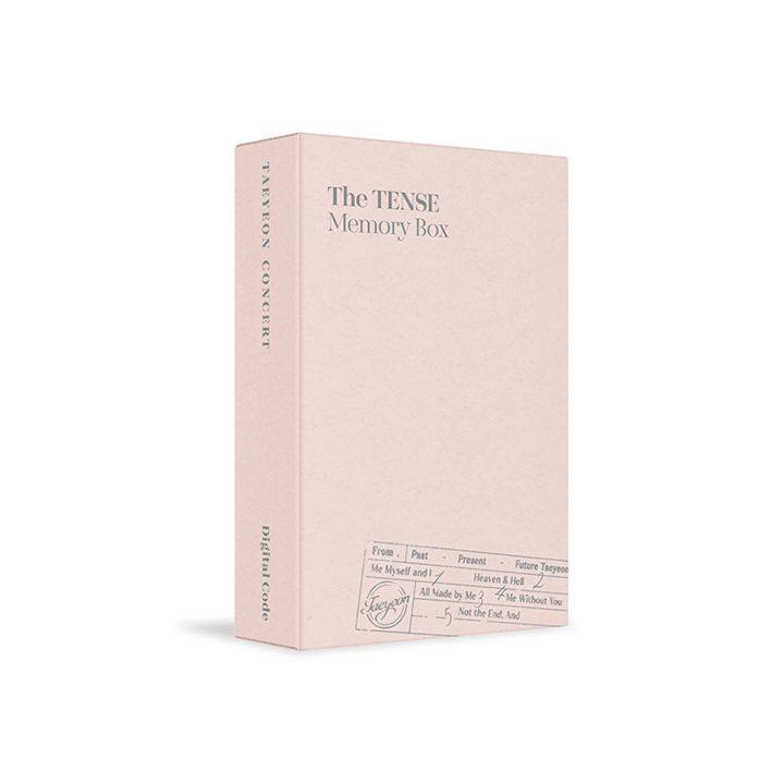 TAEYEON - CONCERT The Tense Memory Box Digital Code