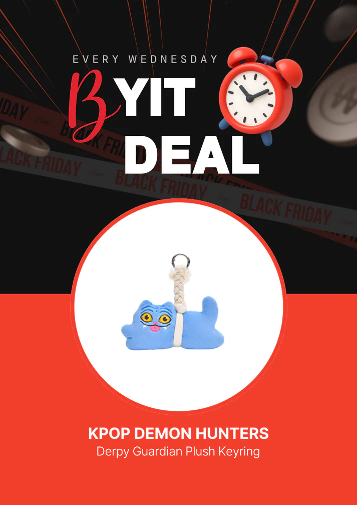 KPop Demon Hunters Official POP-UP MD - Derpy Guardian Plush Keyring