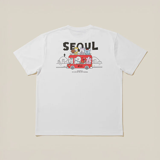 BT21 Seoul Edition Short Sleeve T-Shirt White