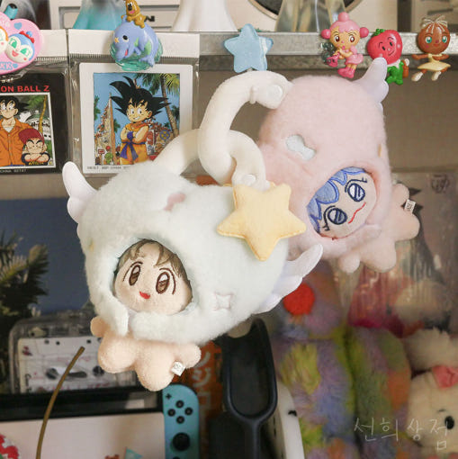 10cm Plush Doll Clothes – Heart Lock Plush Doll Hat