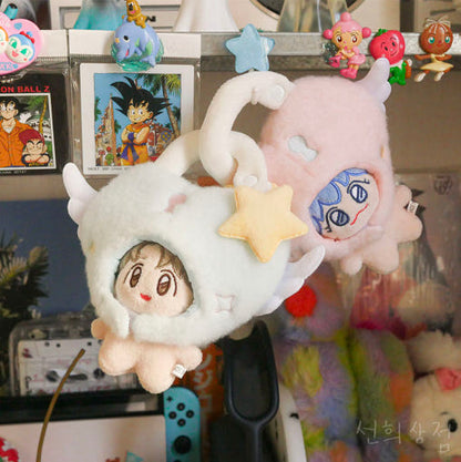 10cm Plush Doll Clothes – Heart Lock Plush Doll Hat