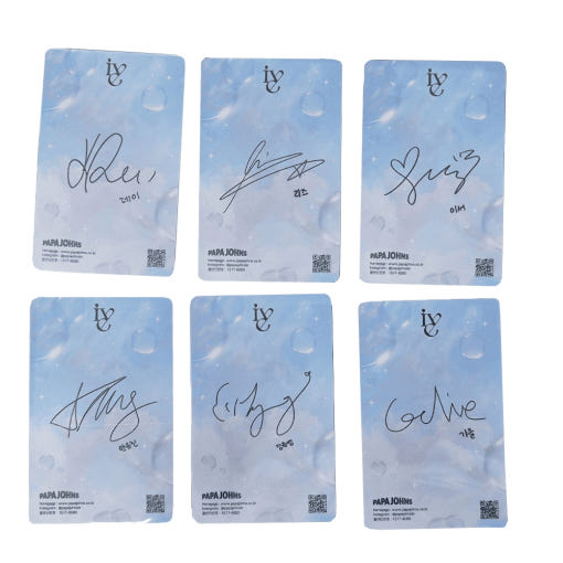 IVE PAPAJOHNS LENTICULAR PHOTO CARD SET VER.8