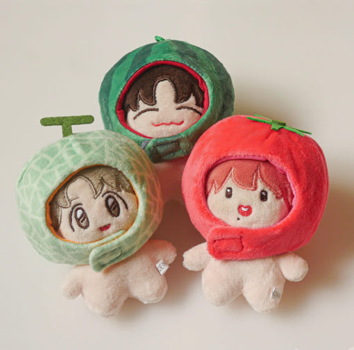 10cm Plush Doll Outfit – Fruit Plush Hat