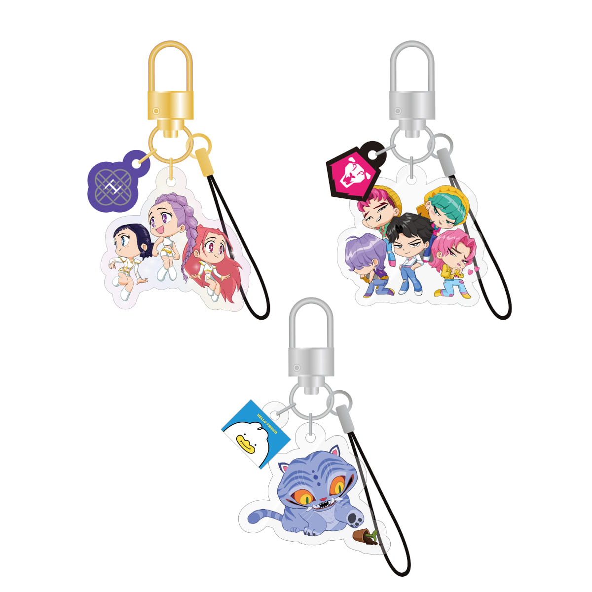 KPOP DEMON HUNTERS - Official Light Stick Keyring Charm
