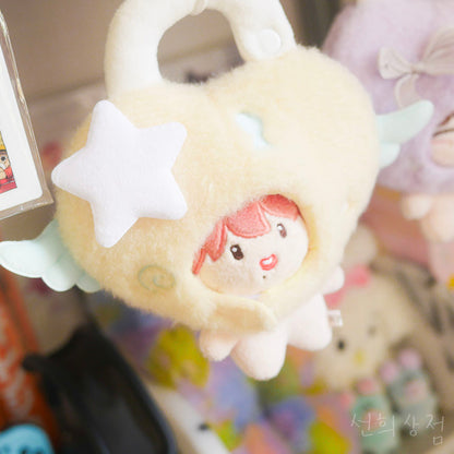 10cm Plush Doll Clothes – Heart Lock Plush Doll Hat