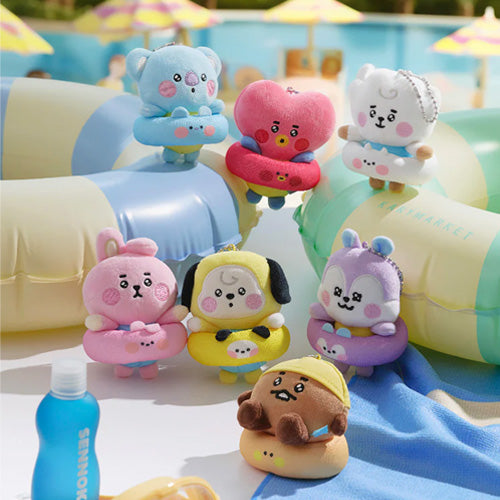 BT21 Baby Plush Keyring Splash Edition