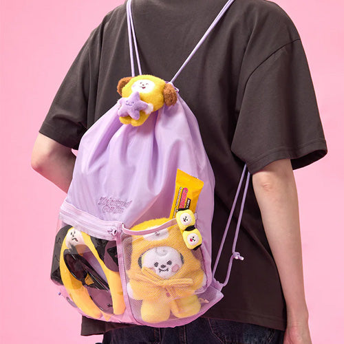 BT21 Clear Pocket String Backpack The Journey