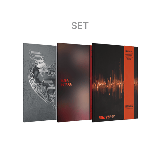 TREASURE 3rd MINI ALBUM [LOVE PULSE] METAL & STREET & ROCKCHIC VER. (Set)