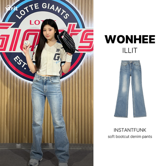 INSTANTFUNK - Soft Bootcut Denim Pants (WONHEE Wear)