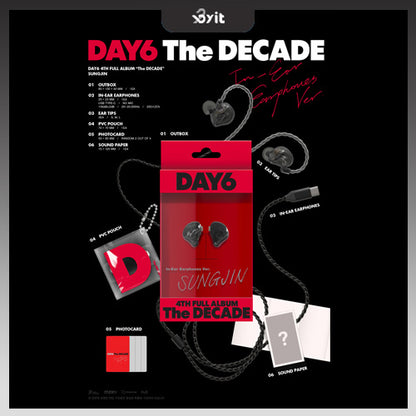 DAY6 4th Full Album The DECADE (In-Ear Earphones ver.) - RANDOM