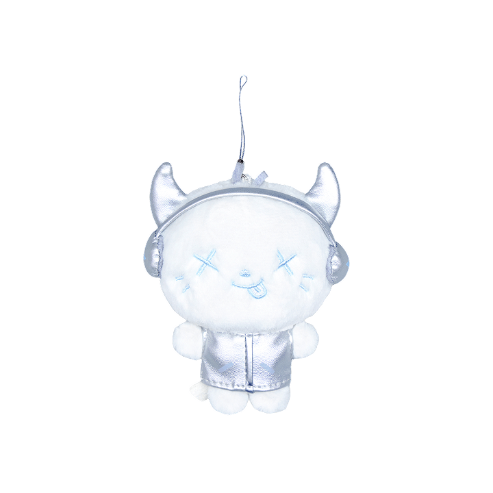 AESPA [SYNK : aeXIS LINE] FANLIGHT DOLL KEY RING (SILVER ver.)