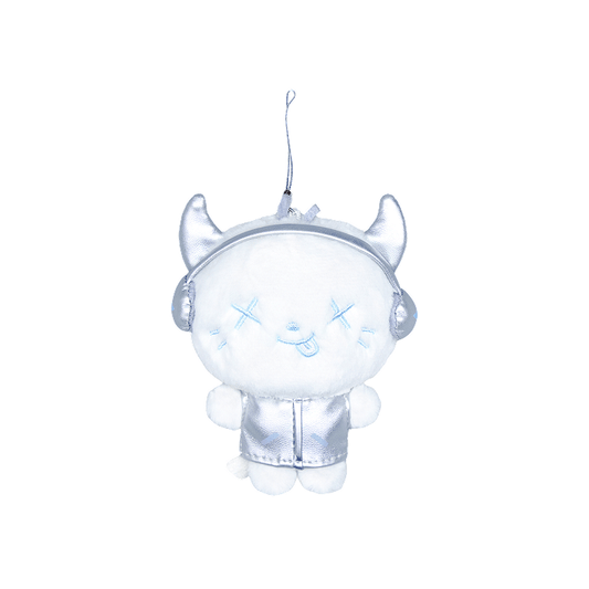 AESPA [SYNK : aeXIS LINE] FANLIGHT DOLL KEY RING (SILVER ver.)