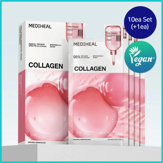 MEDIHEAL Collagen Essential Mask Sheet Core Firming 10ea Set (+1ea)