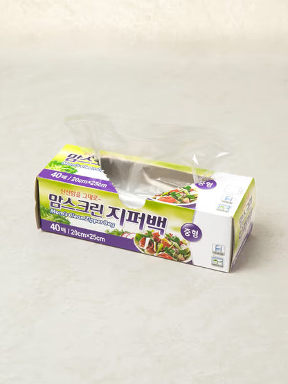 40 Sheets Of Momscreen Zipper Bag [DAISO]
