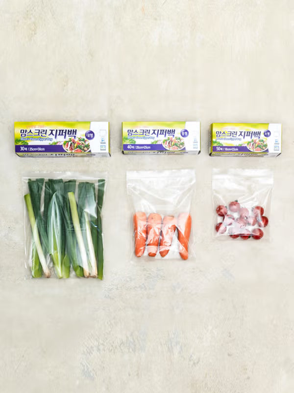 40 Sheets Of Momscreen Zipper Bag [DAISO]