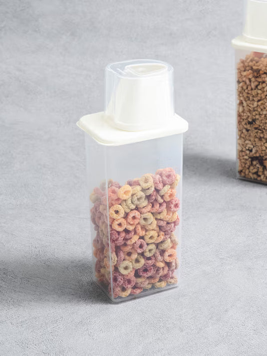 Measuring Cup Lid Multigrain Container 1.2L [DAISO]