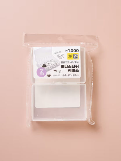 Mini Sticker Storage Case (2 pieces) [DAISO]