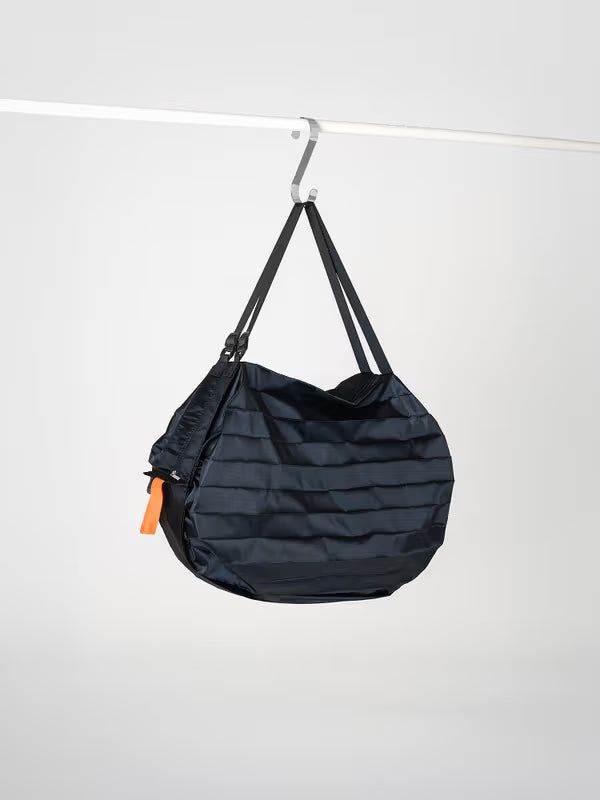 Black Travel Foldable Shoulder Bag [DAISO]