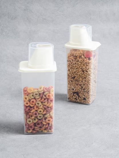 Measuring Cup Lid Multigrain Container 1.2L [DAISO]