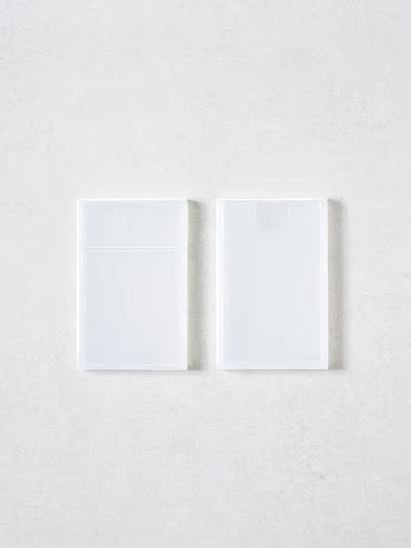 2-pack of Polku Slim Storage Cases [DAISO]