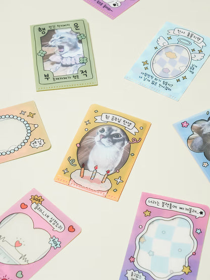 Photo Card Mini L Holder (8 sheets) [DAISO]