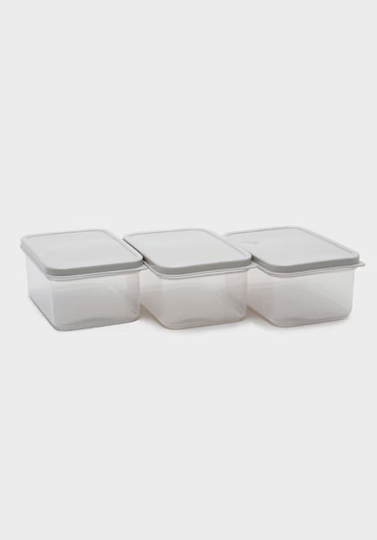 Simple Airtight Container 320ml x 3 [DAISO]