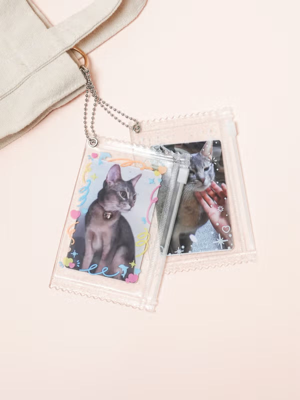 Photocard Zipper Bag Pouch (2 pieces) [DAISO]