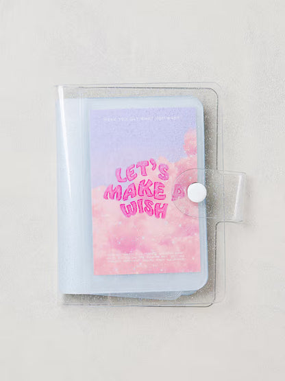 Photocard Tick-Tock Transparent Photo Card Holder 12 Sheets [DAISO]