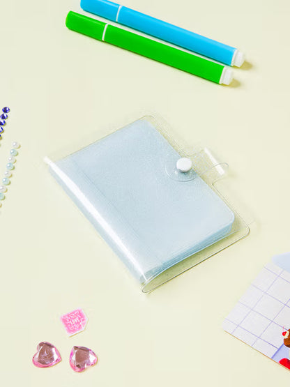 Photocard Tick-Tock Transparent Photo Card Holder 12 Sheets [DAISO]