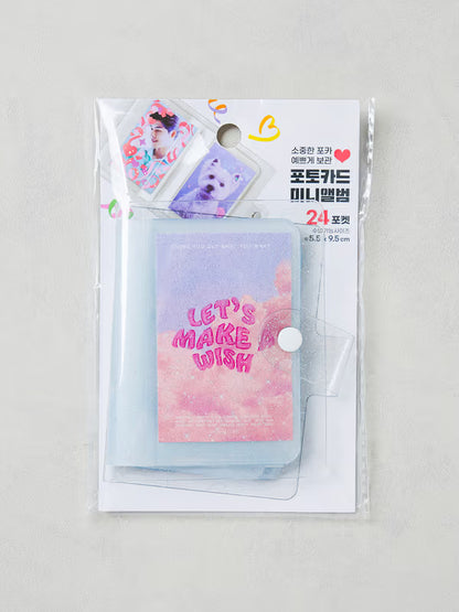 Photocard Tick-Tock Transparent Photo Card Holder 12 Sheets [DAISO]