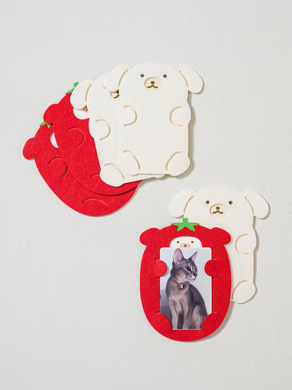 Country Vacation Felt Photo Card Holder (6 sheets) [DAISO]