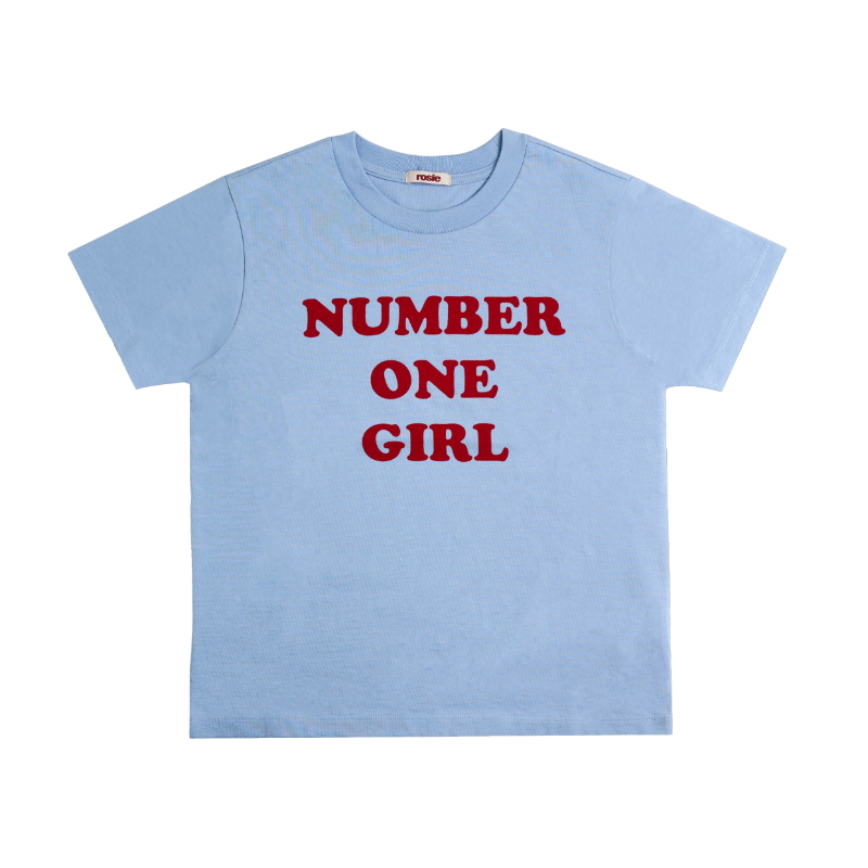 ROSÉ [ROSIE] BLACKPINK - Numver One Girl Blue T-Shirt