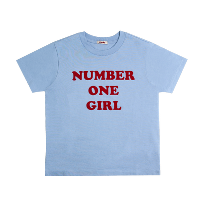 ROSÉ [ROSIE] BLACKPINK - Numver One Girl Blue T-Shirt