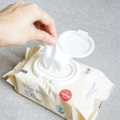 ECLAT Clean Water Wet Wipes – 150 Sheets (Flip Cap) [DAISO]